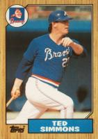 1987 Topps Tiffany #516 Ted Simmons Baseball Card