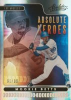 2020 Panini Absolute Absolute Heroes #AH8 Mookie Betts Spectrum Silver Baseball Card