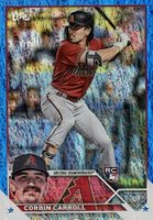 2023 Topps #401 Corbin Carroll Blue Foil Baseball Card