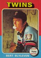 1975 Topps #30 Bert Blyleven Baseball Card