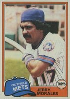 1981 Topps #377 Jerry Morales Baseball Card