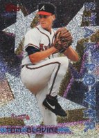 1996 Topps #8 Tom Glavine Baseball Card