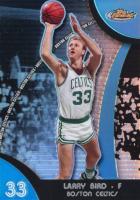 2007 Finest #50 Larry Bird Blue Refractor Basketball Card