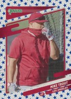 2021 Panini Donruss #170 Mike Trout SP-Independence Day Baseball Card