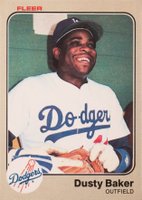 1983 Fleer #201 Dusty Baker Baseball Card