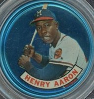 1965 Old London Coins # Hank Aaron Baseball Card