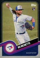 2020 Topps Brooklyn Collection #11 Bo Bichette Black Baseball Card