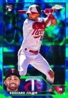 2023 Topps Chrome Update #USC79 Edouard Julien Blue/Green Lava Lamp Refractor Baseball Card