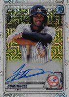 2020 Bowman Chrome Mega Box Autographs #BMAJD Jasson Dominguez Baseball Card