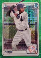 2020 Bowman Chrome Mega Box #BCP51 Everson Pereira Green Refractor Baseball Card