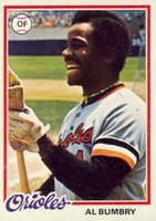 1978 Topps #188 Al Bumbry Baseball Card