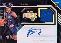 2022 Panini Noir #360 Paolo Banchero Patch Autograph Basketball Card