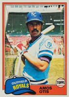 1981 Topps #585 Amos Otis Baseball Card
