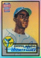 2001 Topps Archives Reserve Reprint-Autograph #ARA14 Minnie Minoso Baseball Card
