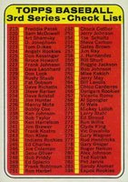 1969 Topps #214 3rd Series Checklist (219-327) Baseball Card