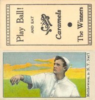 1909 Nadja Caramel # Christy Mathewson Correct spell Matthewson Baseball Card