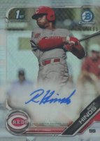 2019 Bowman Draft Chrome Draft Picks Autograph #CDARH Rece Hinds Refractor Baseball Card