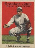 1915 Cracker Jack #71 Chief Meyers Baseball Card