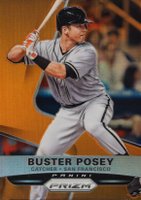 2015 Panini Prizm #1 Buster Posey Orange Prizm Baseball Card