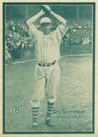 1931 Strip Card Hand Cut #8 Geo. Earnshaw Baseball Card