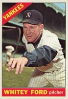 1966 Topps #160 Whitey Ford Baseball Card