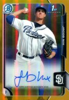 2015 Bowman Chrome Draft Pick Autograph #BCAJNI Jacob Nix Gold Refractor Baseball Card
