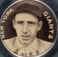 1910 Sweet Caporal Pins # Red Ames Baseball Card