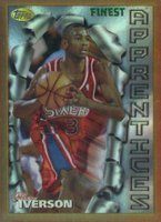 1996 Finest #69 Allen Iverson Refractor Basketball Card