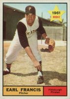 1961 Topps #54 Earl Francis Baseball Card