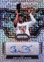 2022 Panini Prizm Champion Signatures #CHSDWY Dwyane Wade Mojo Prizm Basketball Card