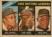 1966 Venezuela Topps #215 NL Batting Leaders Baseball Card