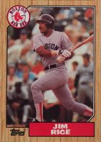 1987 Topps #480 Jim Rice Baseball Card