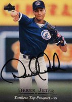 1995 Upper Deck Minor League Autograph # Derek Jeter Baseball Card