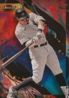 2024 Topps Finest #200 Aaron Judge Oil Spill Refractor Baseball Card