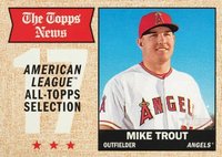 2017 Topps Heritage  #363 Mike Trout Baseball Card
