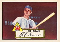1952 Topps #291 Gil Coan Baseball Card