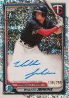 2024 Bowman Chrome Prospect Autographs #CPAWJ Walker Jenkins Speckle Refractor Baseball Card