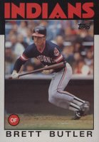 1986 Topps Super #18 Brett Butler Baseball Card