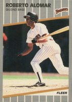 1989 Fleer #299 Roberto Alomar Baseball Card