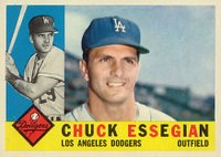 1960 Topps #166 Chuck Essegian Baseball Card