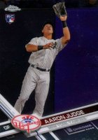 2017 Topps Chrome #169 Aaron Judge Catching Baseball Card