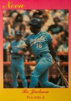 1990 Star Nova Edition #69 Bo Jackson Pro Info 2 Baseball Card