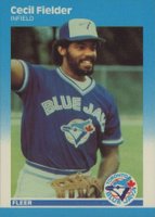 1987 Fleer Update Glossy #U-31 Cecil Fielder Baseball Card