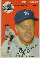 1954 Topps #5 Ed Lopat Baseball Card