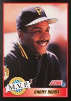 1991 Score #876 Barry Bonds Baseball Card