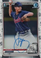 2020 Bowman Chrome Prospect Autographs #CPAVG Vaughn Grissom Baseball Card