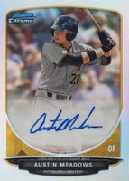 2013 Bowman Chrome Draft Picks & Prospects Autographs #BCAAM Austin Meadows Refractor Baseball Card