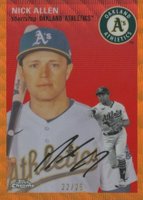 2023 Topps Chrome Platinum Anniversary #381 Nick Allen Orange Wave Baseball Card