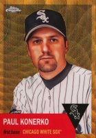 2022 Topps Chrome Platinum Anniversary #319 Paul Konerko Gold Refractor Baseball Card