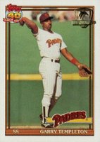1991 Topps Desert Shield #253 Garry Templeton Baseball Card